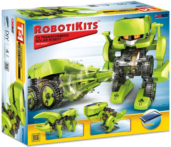 T4 Transforming Solar Robot Kit 4 Changer   Robot, Insect, T Rex, Drill Vehicle  (6 of 6)